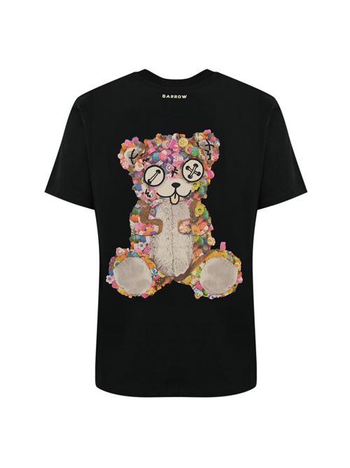 T-shirt in cotone con stampa Teddy Candy Black Barrow | S5BWUATH152110