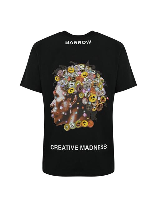 T-shirt in cotone con stampa Creative Madness Black Barrow | S5BWUATH157110