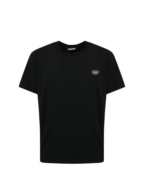 T-shirt in cotone con stampa Barrow Champ Black Barrow | S5BWUATH159110