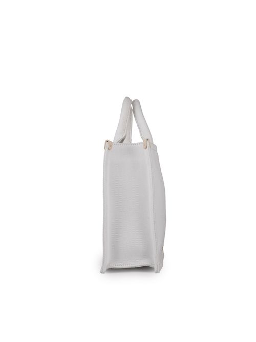 Borsa in denim bianco con rosa BLUGIRL | PA5002D0001SB2676