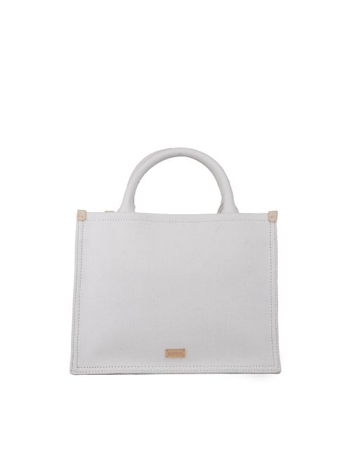 Borsa in denim bianco con rosa BLUGIRL | PA5002D0001SB2676