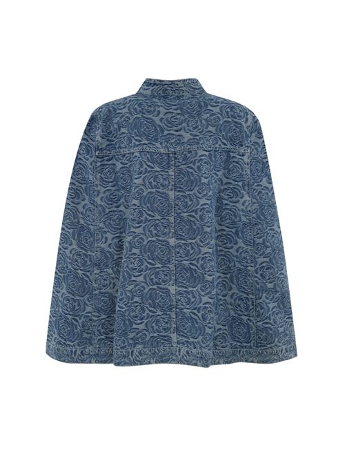 Cappa floreale in denim BLUGIRL | PA5014D0001M9368