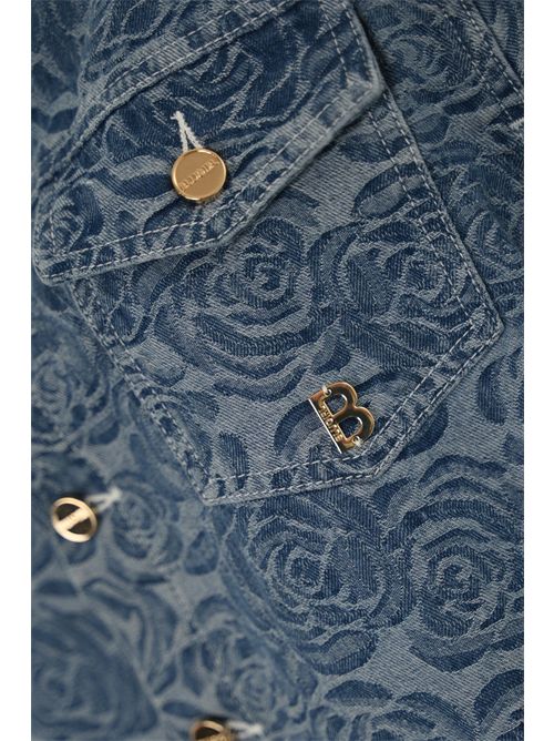 Cappa floreale in denim BLUGIRL | PA5014D0001M9368