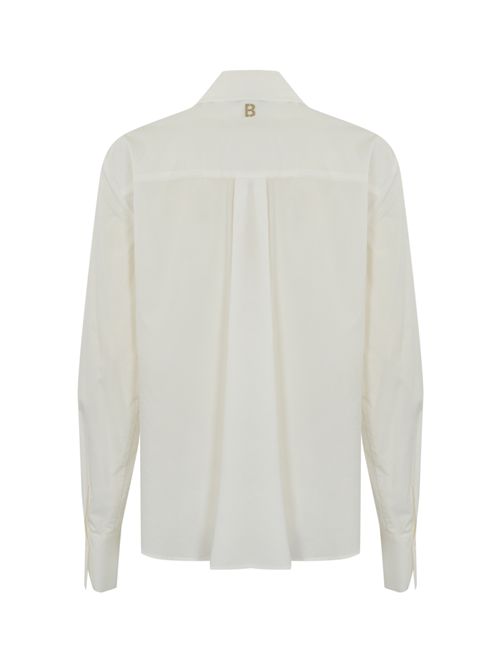 Camicia in popeline con patch floreale BLUGIRL | RA5030TS246M9266