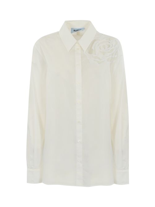 Camicia in popeline con intaglio floreale BLUGIRL | RA5031TS24611111
