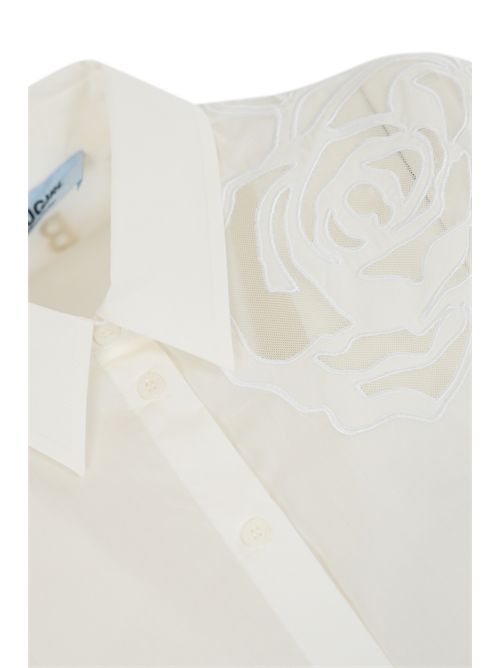Camicia in popeline con intaglio floreale BLUGIRL | RA5031TS24611111
