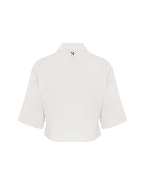 Camicia boxy in popeline con stampa floreale a rose BLUGIRL | RA5044T2993M9074