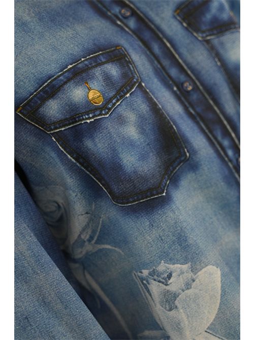 Camicia in raso effetto denim BLUGIRL | RA5070T3836M2931