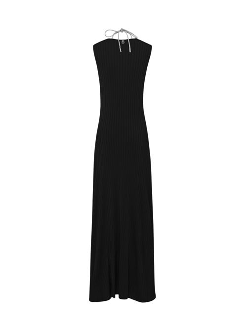 Abito lungo in viscosa con collana Nero BLUGIRL | RA5109MA52I22222