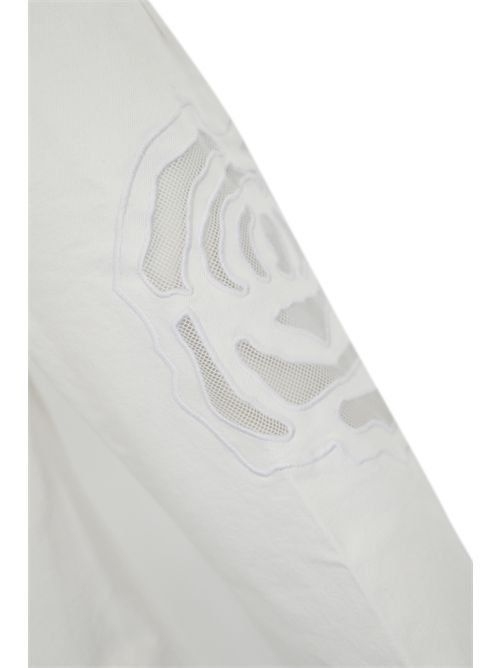 Pantalone in gabardina con intaglio rose BLUGIRL | RA5116T691014300