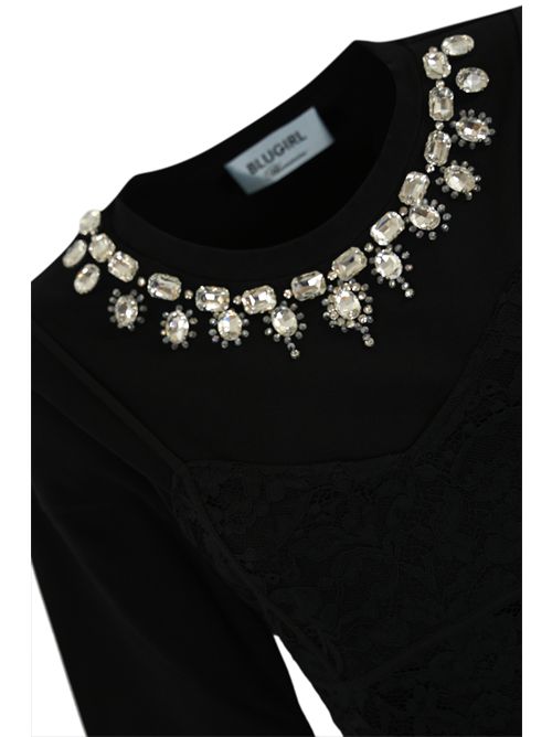 Abito in pizzo con t-shirt in jersey BLUGIRL | RA5122J489722222