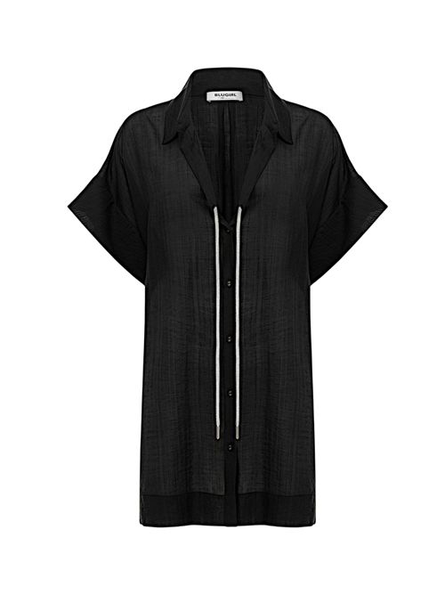 Camicia over in tencel Nero BLUGIRL | RA5124T294822222