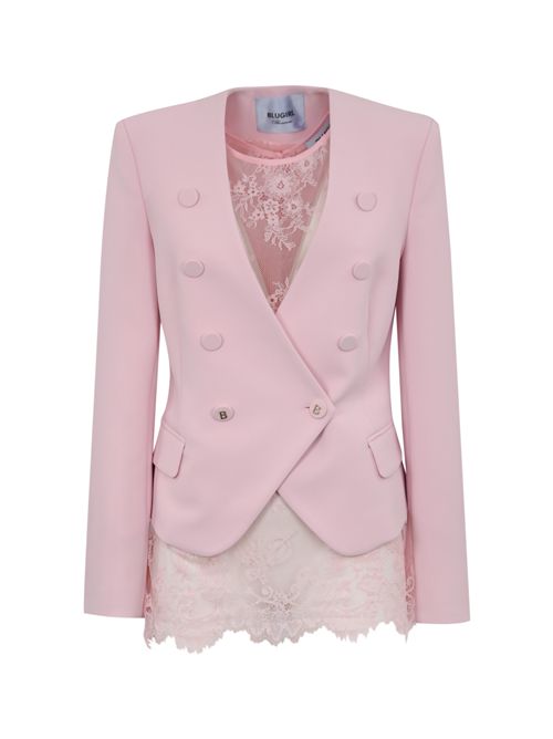 Giacca doppiopetto in crepe leggero con top in pizzo BLUGIRL | RA5152T296832804