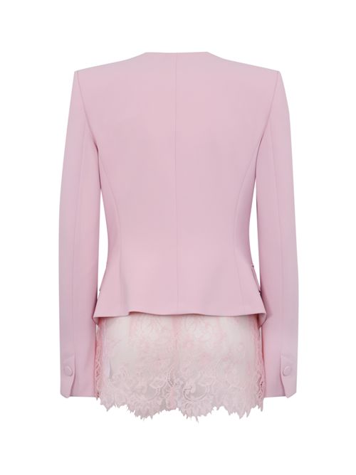 Giacca doppiopetto in crepe leggero con top in pizzo BLUGIRL | RA5152T296832804