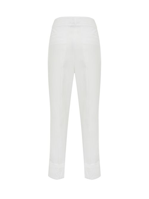 Pantalone a sigaretta in misto lino BLUGIRL | RA5160T882314300