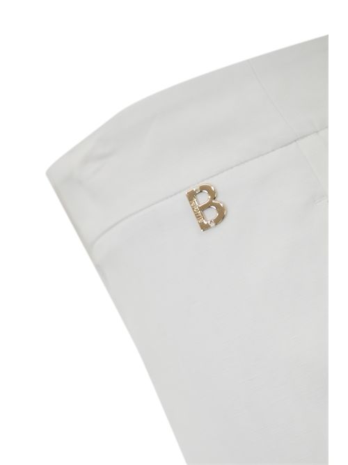 Pantalone a sigaretta in misto lino BLUGIRL | RA5160T882314300