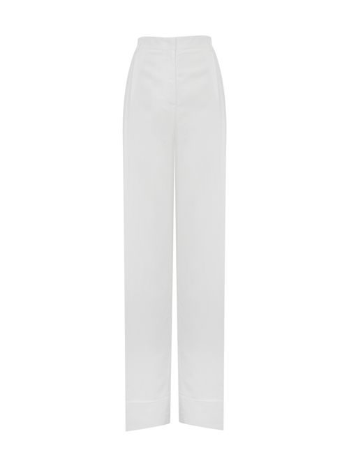 Pantaloni wide leg in misto lino BLUGIRL | RA5161T882314300