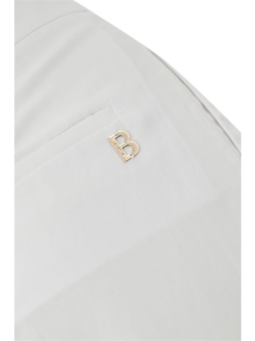 Pantaloni wide leg in misto lino BLUGIRL | RA5161T882314300