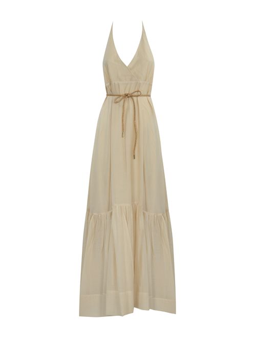 Abito lungo in tencel con cintura BLUGIRL | RA5193T294830907