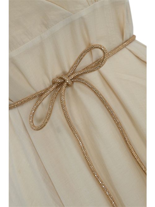 Abito lungo in tencel con cintura BLUGIRL | RA5193T294830907