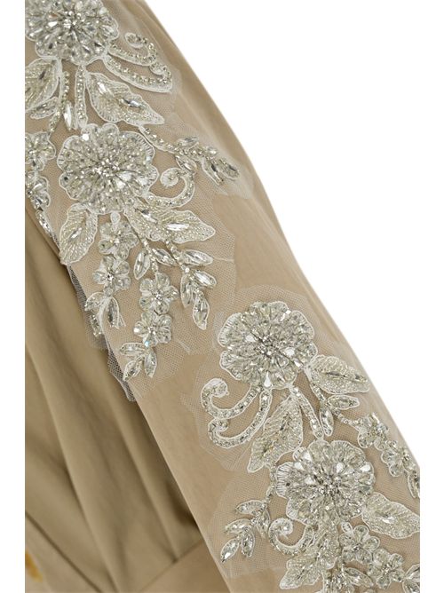 Trench in gabardina con patch gioiello ricamati BLUGIRL | RA5201T386761010