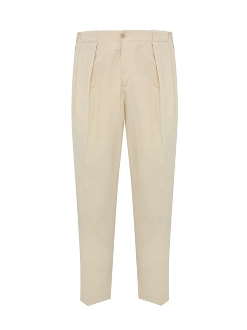 Pantalone con pinces Portobello in bull Panna BRIGLIA | PORTOBELLOD05103