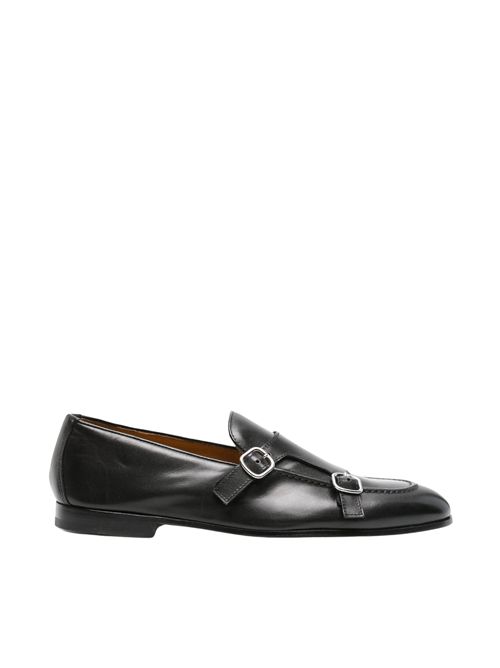 Mocassino doppia fibbia in pelle Nero DOUCAL'S | DU3160PANNUF159NN00