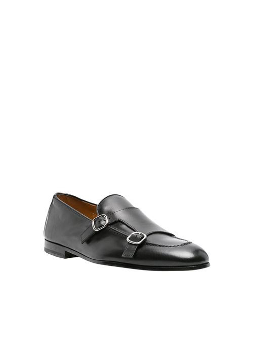 Mocassino doppia fibbia in pelle Nero DOUCAL'S | DU3160PANNUF159NN00