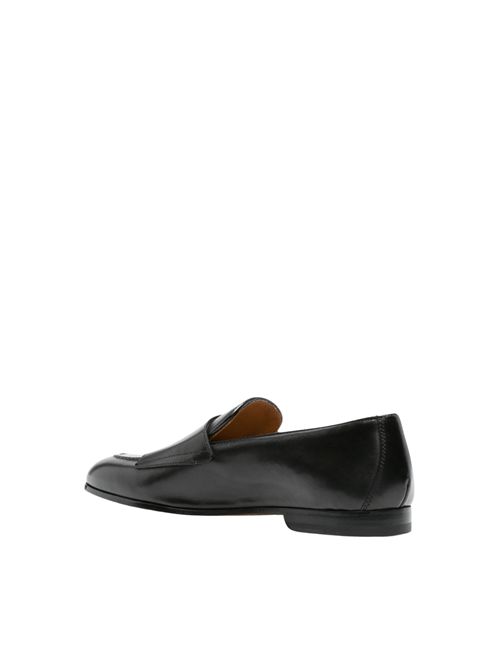 Mocassino doppia fibbia in pelle Nero DOUCAL'S | DU3160PANNUF159NN00