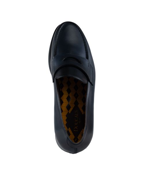 Mocassino Penny Mario 50 in pelle Blu DOUCAL'S | DU3260MARIUF159NB28