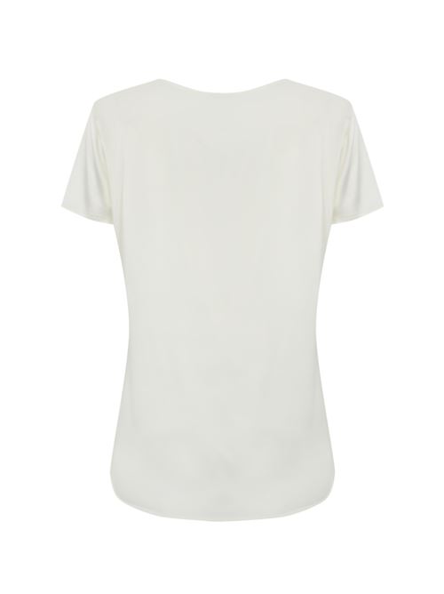 Blusa Cortona in raso seta Bianco MM Max Mara | 2516111017600005