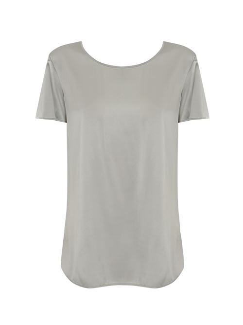 Blusa Cortona in raso seta Nebbia MM Max Mara | 2516111017600019