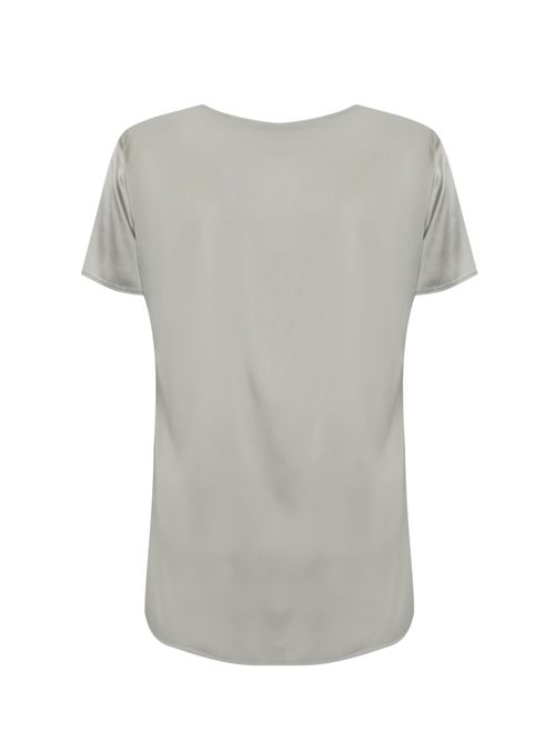 Blusa Cortona in raso seta Nebbia MM Max Mara | 2516111017600019