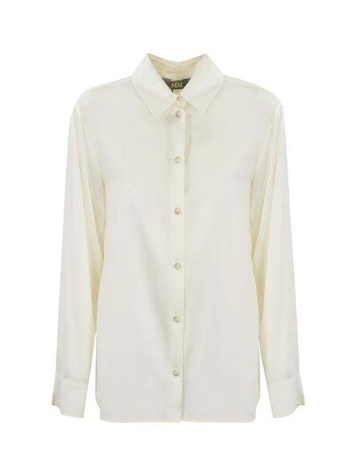 Camicia Kadiak in raso seta Bianco MM Max Mara | 2516111027600005