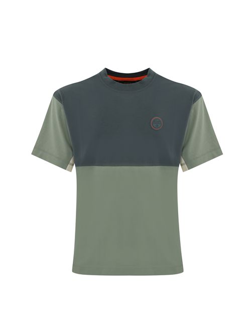 T-shirt Anghiari in cotone Grigio Verde Napapijri | NP0A4IMUMQB1