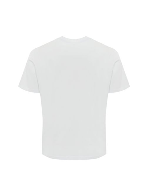 T-shirt in cotone con taschino denim White PMDS | S25TS2520010
