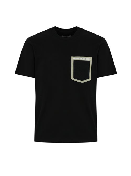 T-shirt in cotone con doppio taschino Black PMDS | S25TS2530020