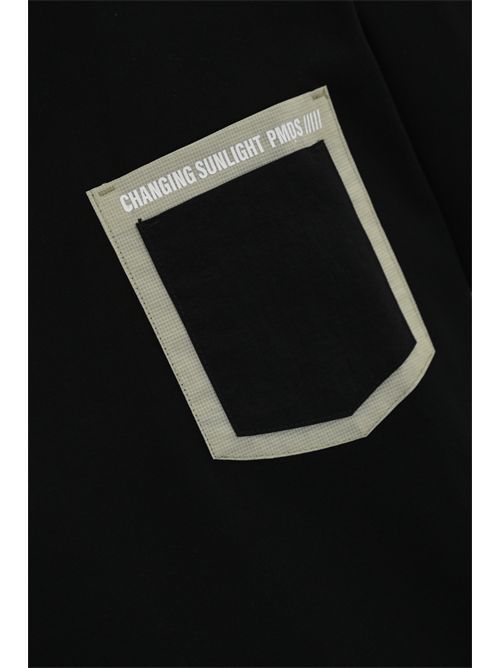 T-shirt in cotone con doppio taschino Black PMDS | S25TS2530020