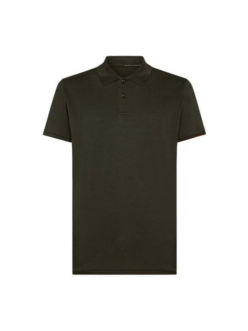 Polo Macro in cotone stretch Forest green RRD | 2520320