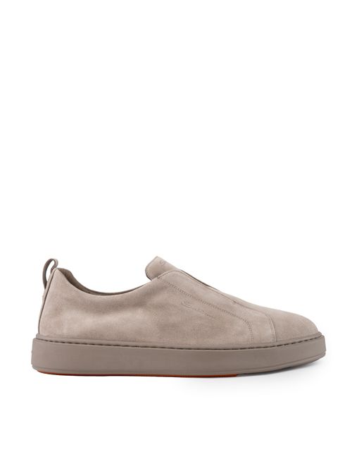 Sneakers senza lacci Victory-Seym45 in pelle scamosciata Tortora Santoni | MBCD21995TARTSEYM45