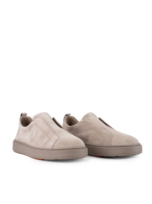 Sneakers senza lacci Victory-Seym45 in pelle scamosciata Tortora Santoni | MBCD21995TARTSEYM45