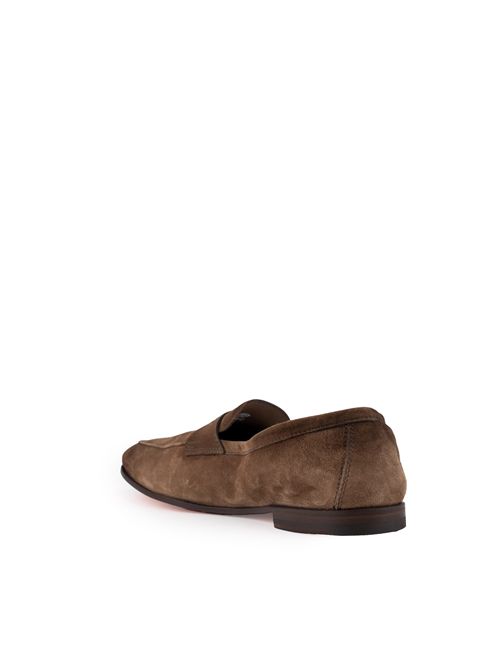 Mocassini Carlo in suede Marrone Santoni | MCNC18837SA4SEAAM21