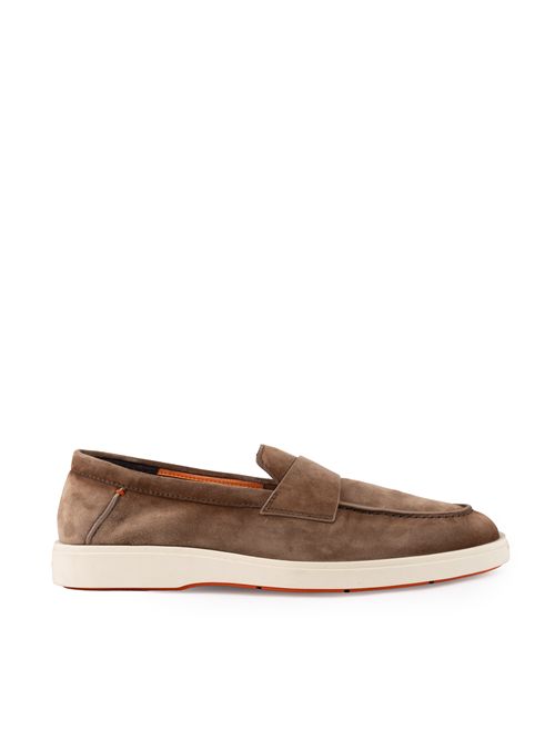 Mocassini revolve-eaam21 in camoscio Santoni | MGDT19051TICSEAAM21