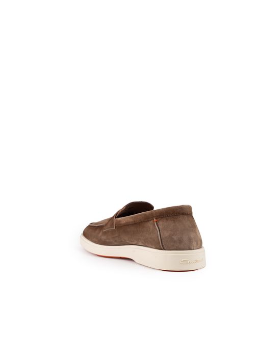 Mocassini revolve-eaam21 in camoscio Santoni | MGDT19051TICSEAAM21