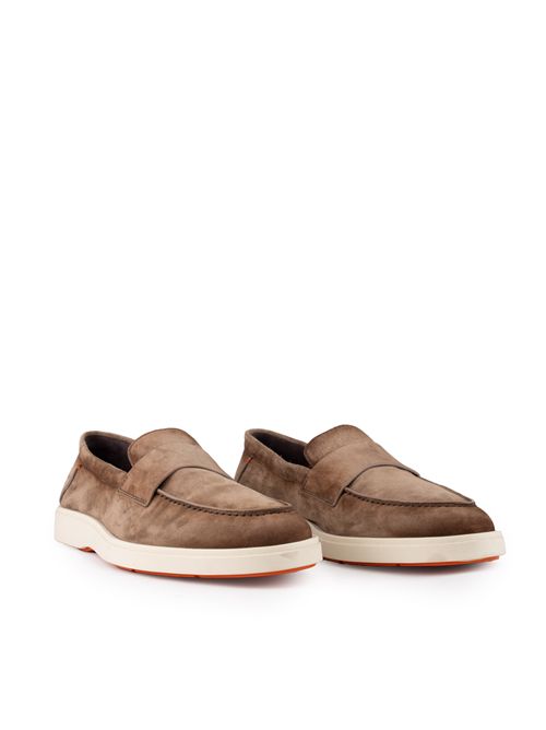 Mocassini revolve-eaam21 in camoscio Santoni | MGDT19051TICSEAAM21