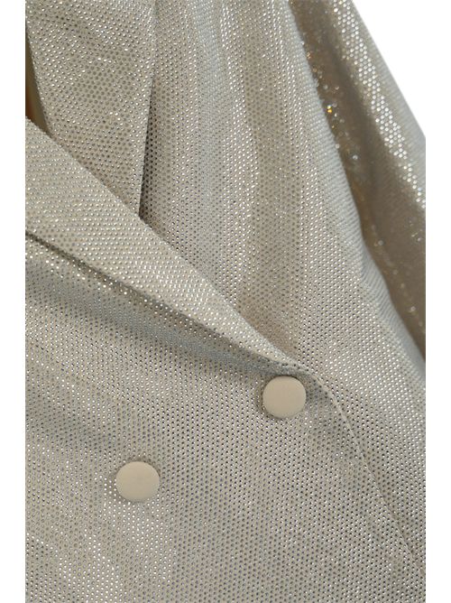 Giacca over Giove Champagne con strass  TWENTYFOURHAITCH | A551CHP