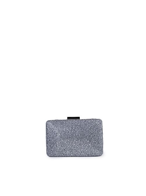 Clutch Niger con cristalli Argento TWENTYFOURHAITCH | LB10095ARG