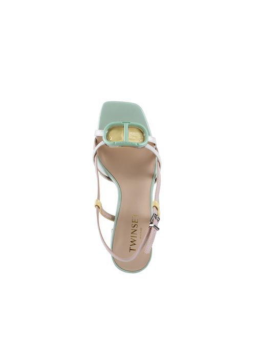 Sandali in vernice con Oval-t TWINSET | 251TCP07212154