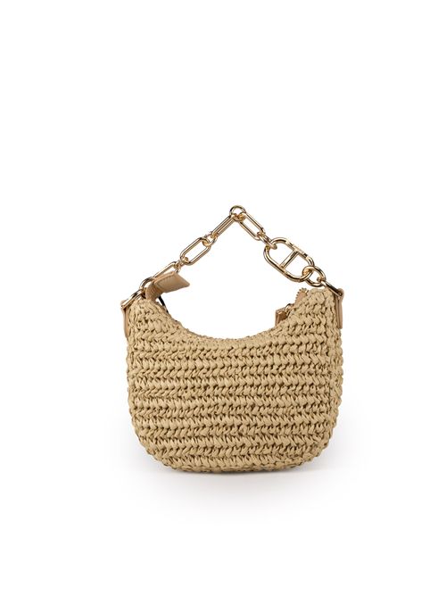 Borsa hobo Mini Croissant in paglia TWINSET | 251TD824100193