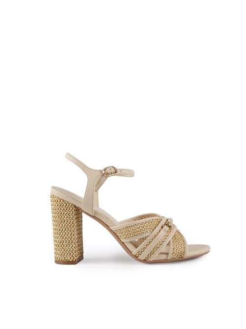 Sandalo alto in rafia Sabbia TWINSET | 251TGT02400497